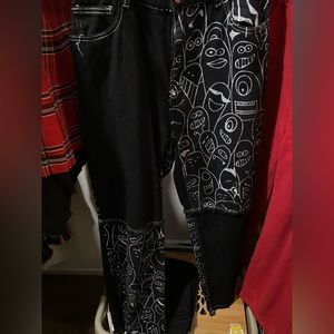 Black monster jeans